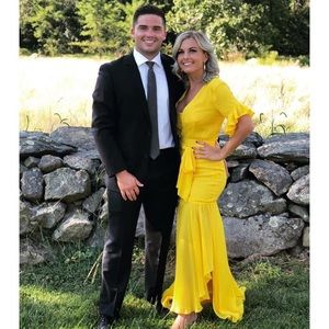 Yellow formal dress (worn once)